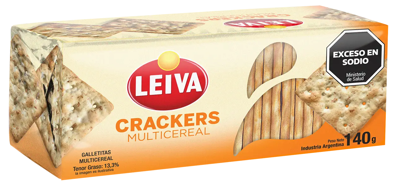 Crackers Multicereal Individual - CAJA 24 x 140 gr. - Imagen 2