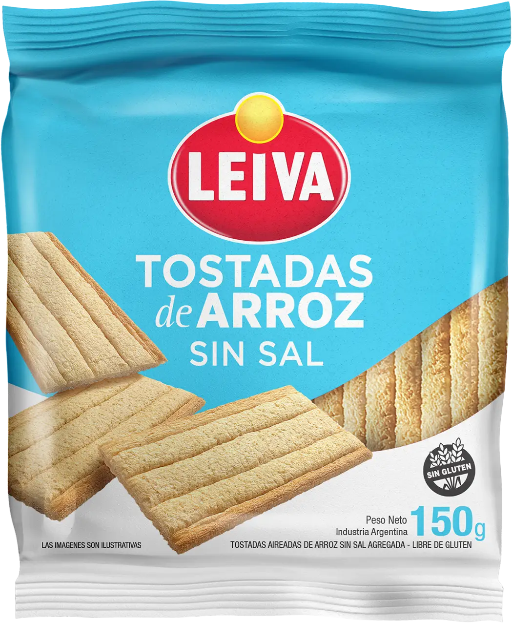 Tostadas de Arroz Sin Sal Agregada - CAJA 12 x 150 gr. - Imagen 2