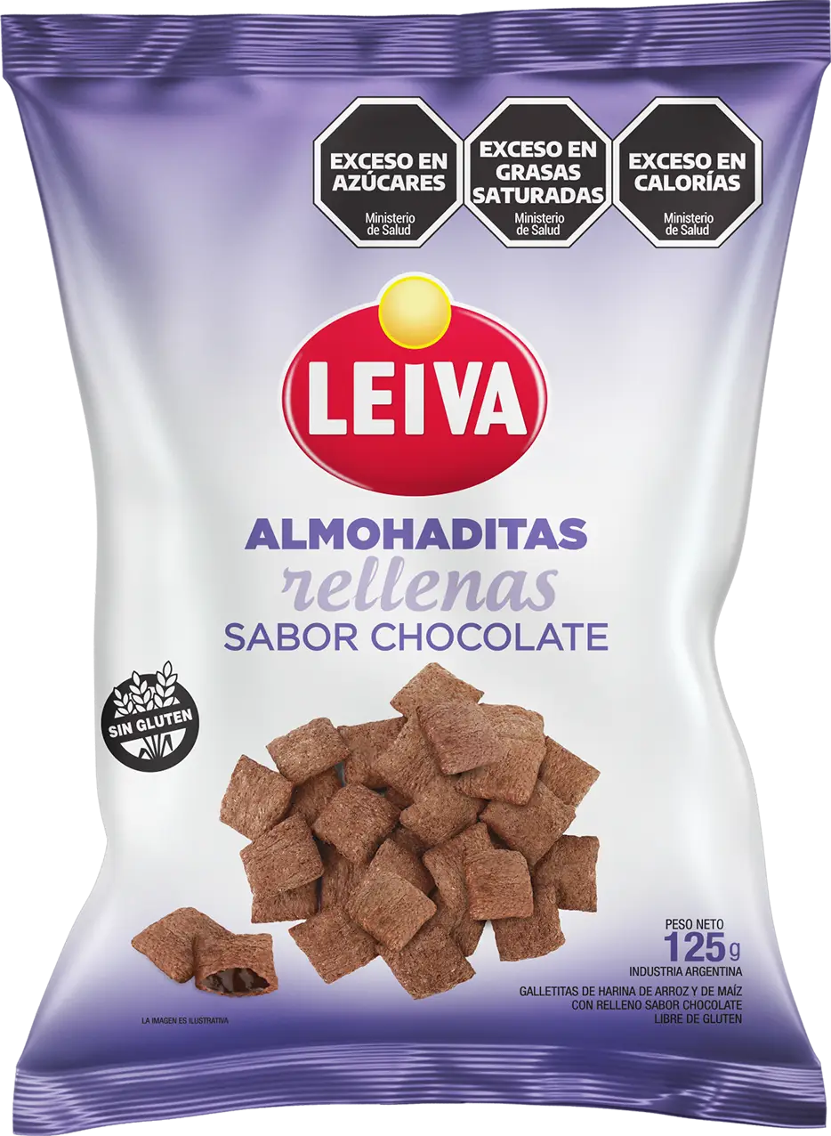 Almohaditas Sabor Chocolate - CAJA 14 x 125 gr. - Imagen 2