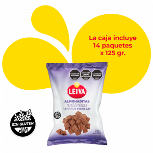 Almohaditas Sabor Chocolate - CAJA 14 x 125 gr.