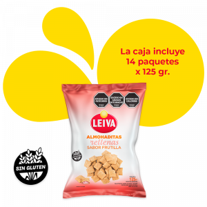 Almohaditas Sabor Frutilla - CAJA 14 x 125 gr.