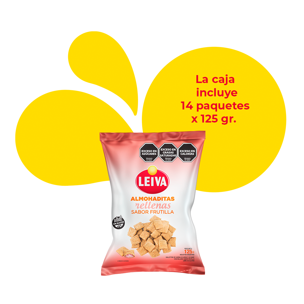 Almohaditas Sabor Frutilla - CAJA 14 x 125 gr.