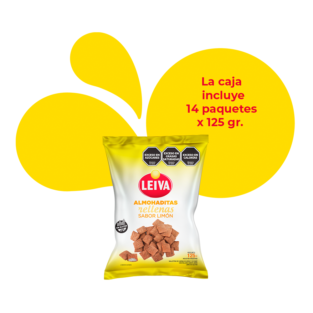 Almohaditas Sabor Limón - CAJA 14 x 125 gr.
