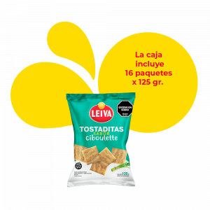 Tostaditas de Arroz Sabor Ciboulette - CAJA 16 x 125 gr.