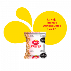 Sandwich Clásicas - Galletitas de agua - Paquete Individual 25 gr. - CAJA 200 u.