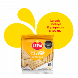 Tostadas de Arroz Clásicas - CAJA 12 x 150 gr.