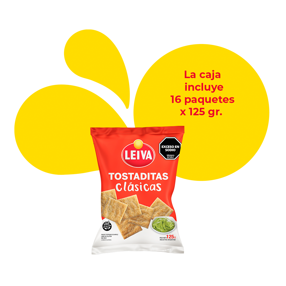 Tostaditas de Arroz Clásicas - CAJA 16 x 125 gr.