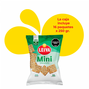 Mini Crackers Salvado - CAJA 16 x 250 gr.