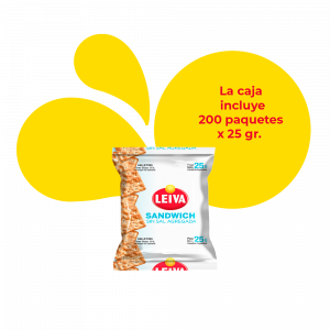 Sandwich Sin Sal Agregada - Galletitas de agua sin sal - Paquete Individual 25 Gr.