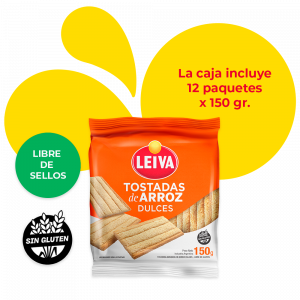 Tostadas de Arroz Dulces - CAJA 12 x 150 gr.