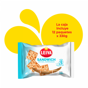 Sandwich Sin Sal Agregada Tripack - CAJA 12 x 330 gr.