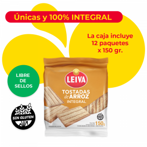 Tostadas de Arroz 100% INTEGRAL - CAJA 12 x 150 gr.