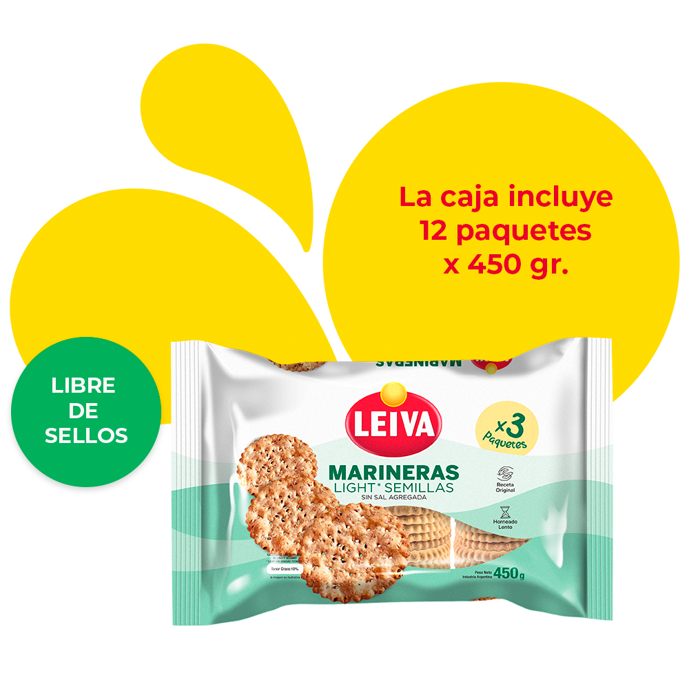 Marineras LIGHT con Semillas Tripack - CAJA 12 x 450 gr.