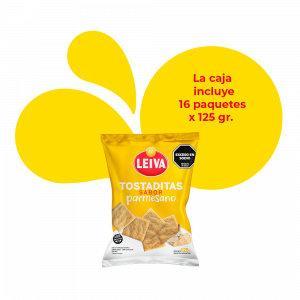 Tostaditas de Arroz Sabor Parmesano - CAJA 16 x 125 gr.
