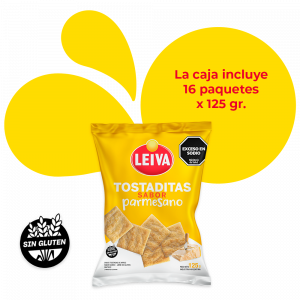 Tostaditas de Arroz Sabor Parmesano - CAJA 16 x 125 gr.