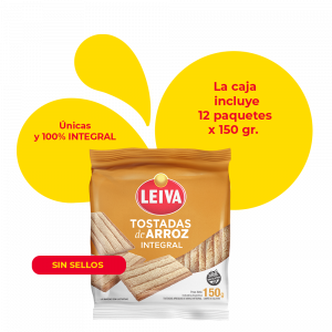 Tostadas de Arroz 100% INTEGRAL - CAJA 12 x 150 gr.