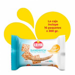 Sandwich Sin Sal Agregada Familiar - CAJA 16 x 300 gr.