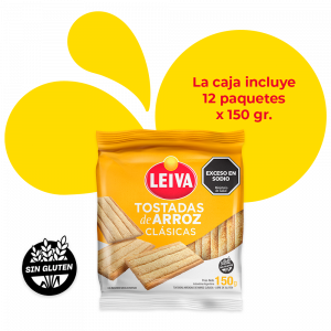Tostadas de Arroz Clásicas - CAJA 12 x 150 gr.