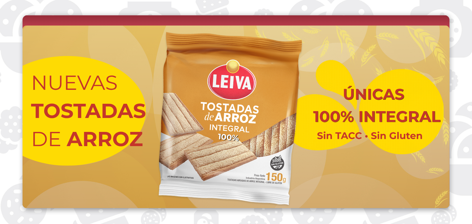 Tostadas de Arroz 100% Integral (sin botón)