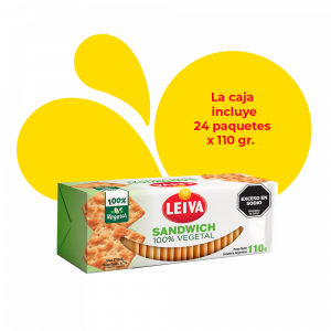 Sandwich 100% VEGETAL Individual - CAJA 24 x 110 gr.