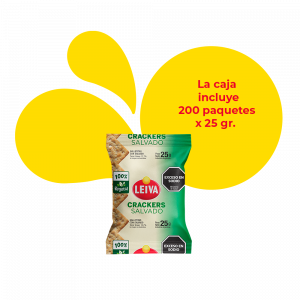 Crackers con Salvado - Paquete Individual 25 gr. - CAJA 200 u.